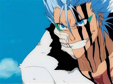 bleach blue hair guy|is grimmjow a arrancar.